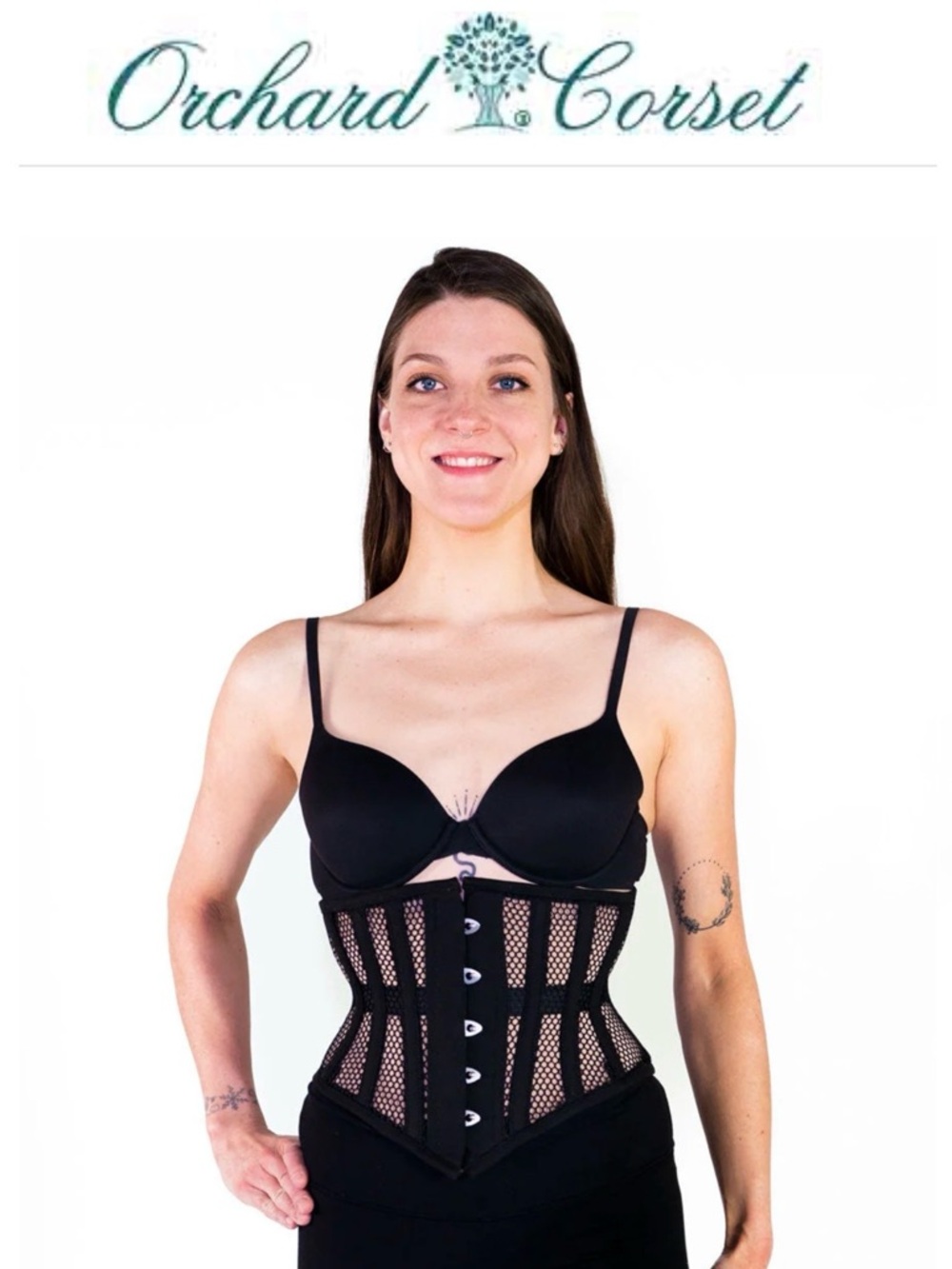 Orchard corset Mesh Hourglass Curve Waspie Underbust Corset : CS-201 (Size 20)